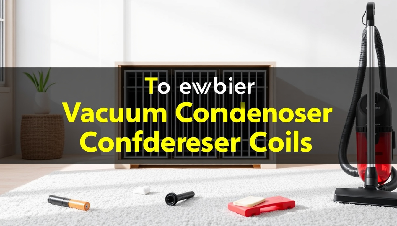 Say Goodbye to Dust: How to Effectively Clean Your Vacuum Condenser Coils for Optimal Performance